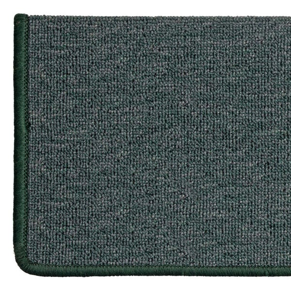 FLOORDIREKT Stufenmatte London - mit Umkettelung - Grün - Rechteckig - 23,5 x 65 cm