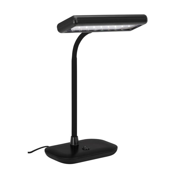 LED Tischleuchte Bürolampe 7,5W Leuchtenhals dreh-&schwenkbar schwarz Briloner