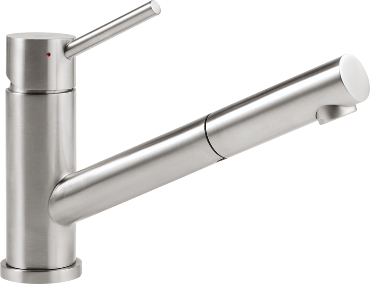 Villeroy & Boch Küchenarmatur Como Shower, Hochdruck-Armatur, ausziehbare Brause, wassersparend, Edelstahl massiv