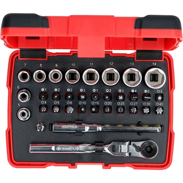 KS TOOLS 1/4 TORSIONpower Bit-Stecknuss-Box 33tlg. - 918.3005