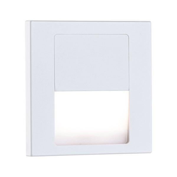 LED Wandeinbauleuchte Tsaro eckig 80x36mm 1W 80lm 230V 2700K Weiß matt