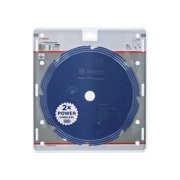 Bosch Kreissägeblatt Expert for Fibre Cement für Akku-Gehrungssägen 305 x 2,2 / 1,6 x 30 8 Zähne - 2608644559