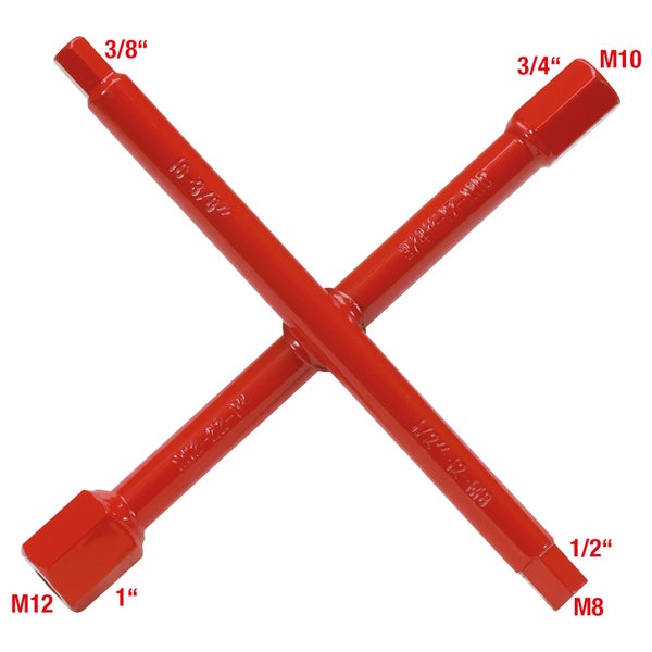 Kreuzschlüssel für Radmuttern