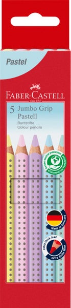 Faber-Castell Buntstifte Jumbo Grip Pastell 5er Set