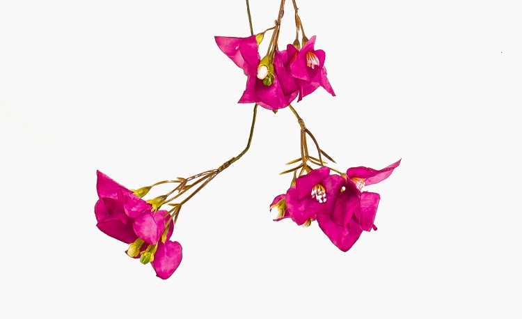 Künstlicher Bougainvillea-Zweig mit pinken Blüten