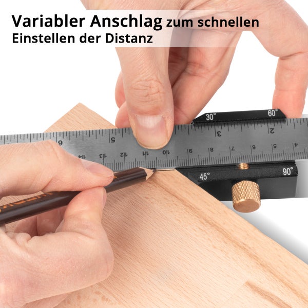 Winkel-Anschlaglineal | Markierungslehre | Anreißlehre