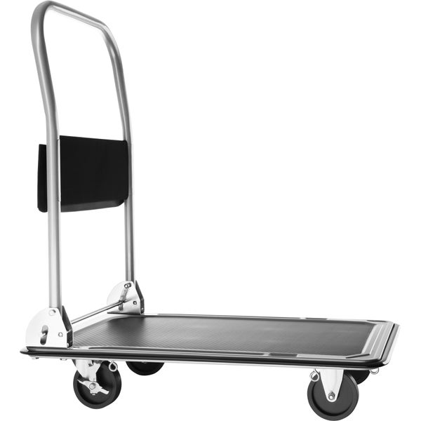 Plattformwagen tectake  klappbarer Handgriff mit Aufbewahrungsfach Ladefläche 73 x 47 cm