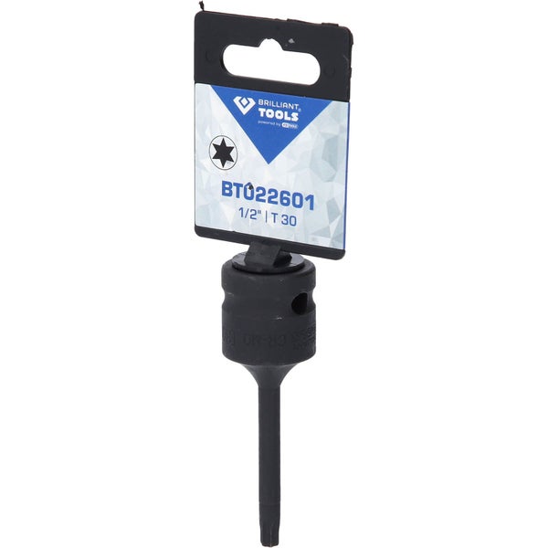 BRILLIANT TOOLS 1/2 Kraft Bit-Stecknuss Torx T30 - BT022601