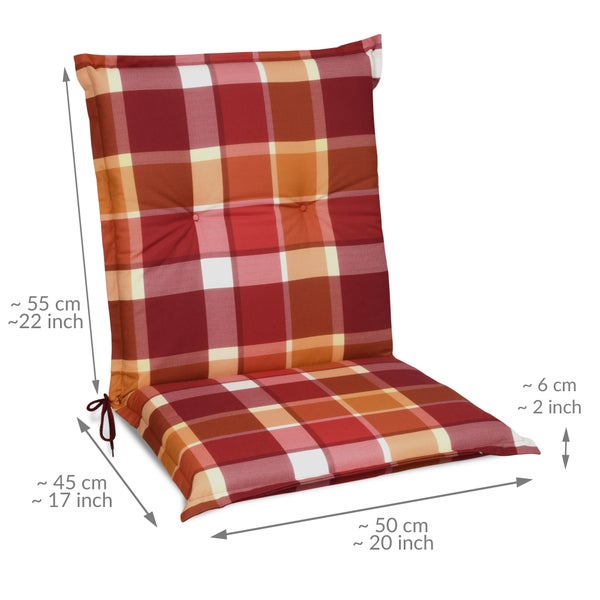 Beautissu Sunny RO Niederlehner 100x50x6cm Rot Kariert