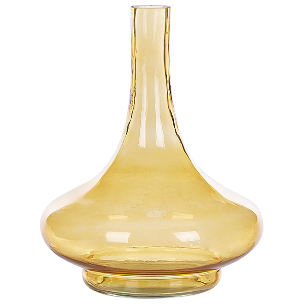 Dekovase PANEER Glas 30 cm Gelb