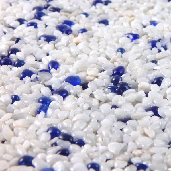 Terralith Glassteinteppich Vetro Zaffiro Blu / Bianco für 1 qm -außen-