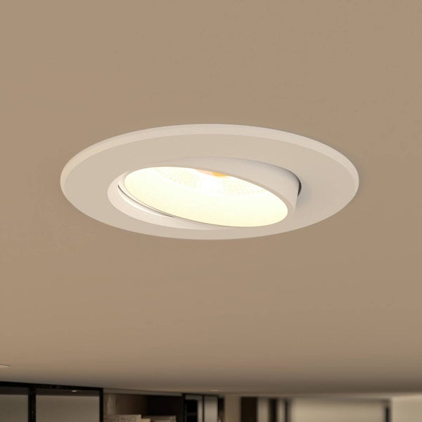 PRIOS LED (Modern) in Weiß aus Aluminium (1 flammig, ) Wohnzimmerleuchte