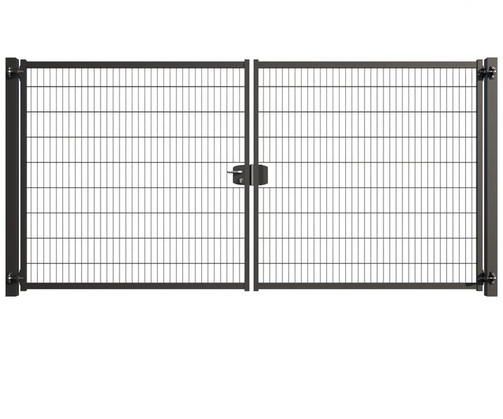 Doppeltor aus Drahtgitter für den Garten