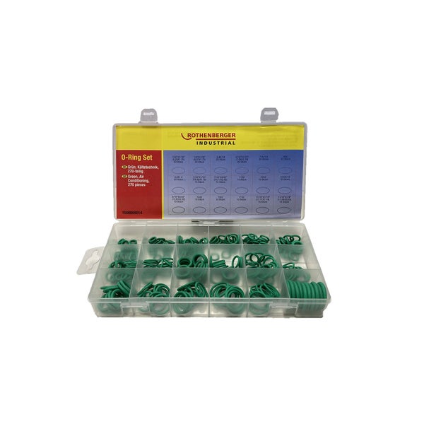 O-Ring Sortiment mit 270 Dichtungsringen für Kältetechnik im Koffer