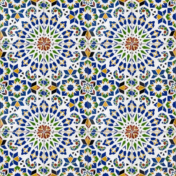 Muster aus Fliesen mit geometrischen Formen