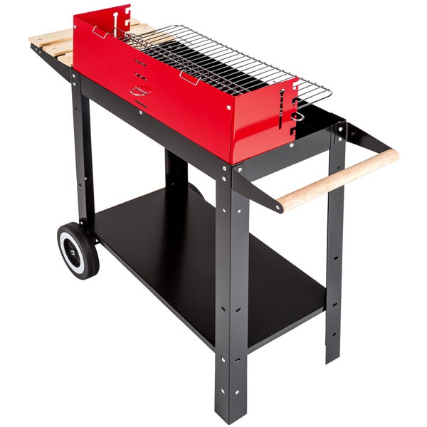 Grillwagen tectake  mit 2 Rädern 86 x 34 x 80 cm