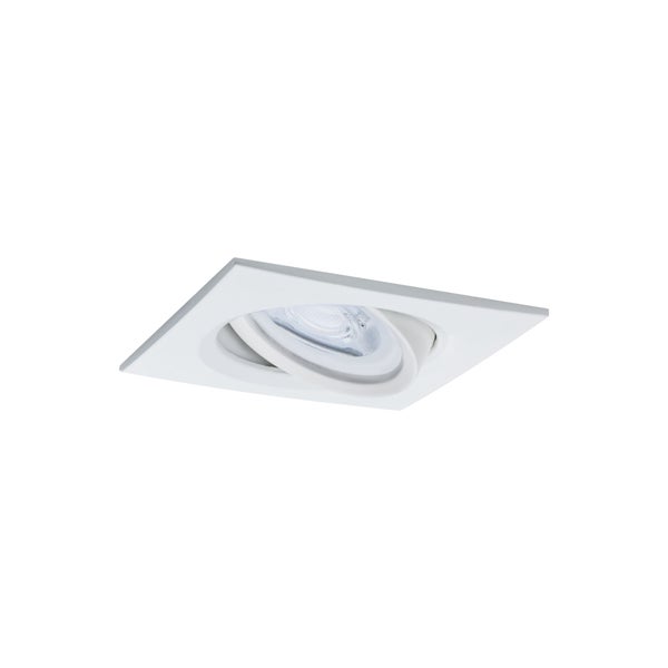 LED Einbauleuchte 3-Step-Dim Nova Basisset schwenkbar eckig 84x84mm 50° GU10 3x6,5W 3x460lm 230V dimmbar 2700K Weiß matt
