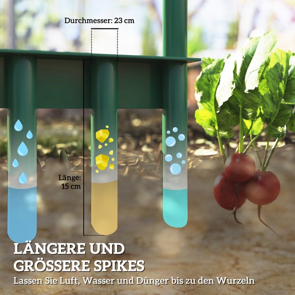 Bodenverbesserungsstäbe mit einer Länge von 15 Zentimetern und einem Durchmesser von 23 Zentimetern für die Gartenbewässerung