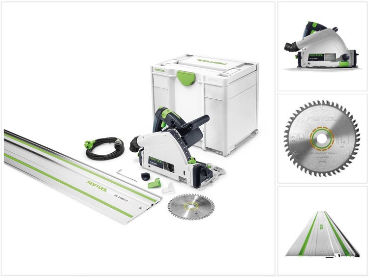 Festool TS 55 REBQ-PLUS-FS Tauchsäge 1200 W 160 mm + Führungsschiene ( 576007 ) - Nachfolger von 561580