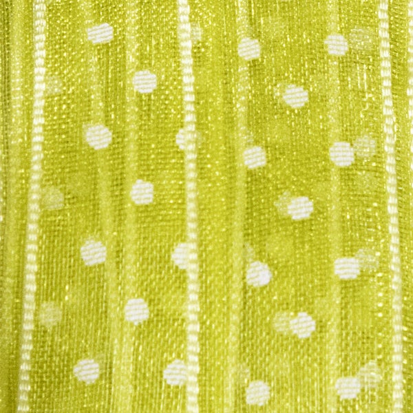 Gardinenstoff mit Punkten und Streifen