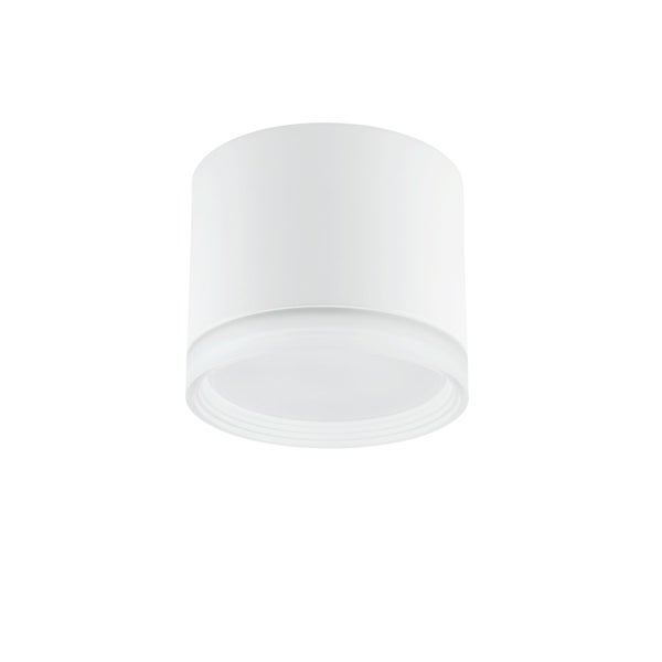 Weiße Deckenleuchte im Zylinderdesign