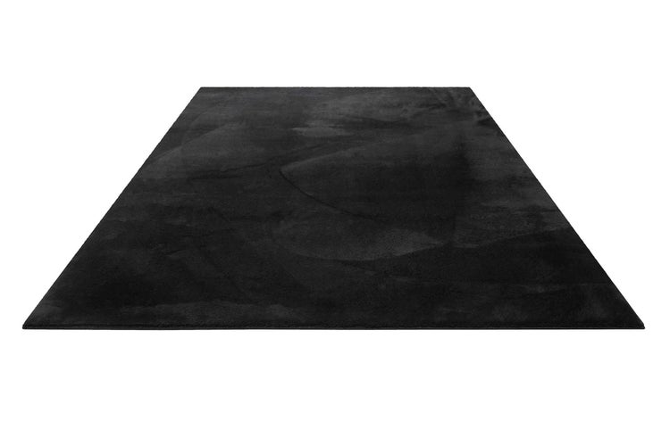 Kurzflor-Teppich Schwarz soft & weich Lago Homie Living 200x290 cm