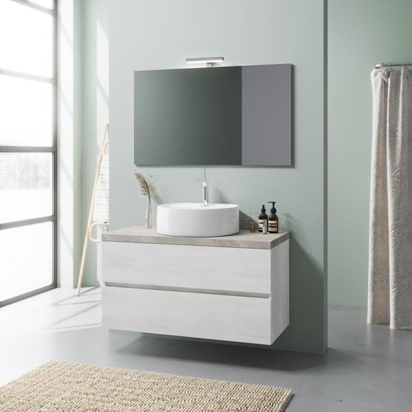 Möbelset für das Badezimmer 100cm  x 46 cm, 4-teilig | Elba