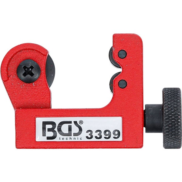 Roter Mini-Rohrabschneider 3399 von BGS technic aus Metall.