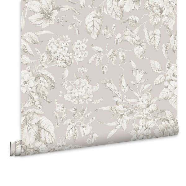 Vliestapete mit floralem Blumenmuster