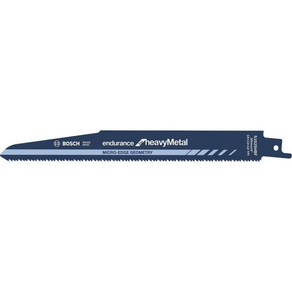 Bosch Säbelsägeblatt S 1025 HBF Endurance for Heavy Metal, 5er-Pack - 2608658010