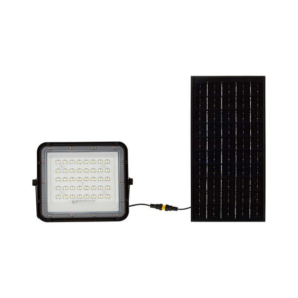 Schwarze Solar-Flutlichter - 6W - IP65 - 800 Lumen - 6400K