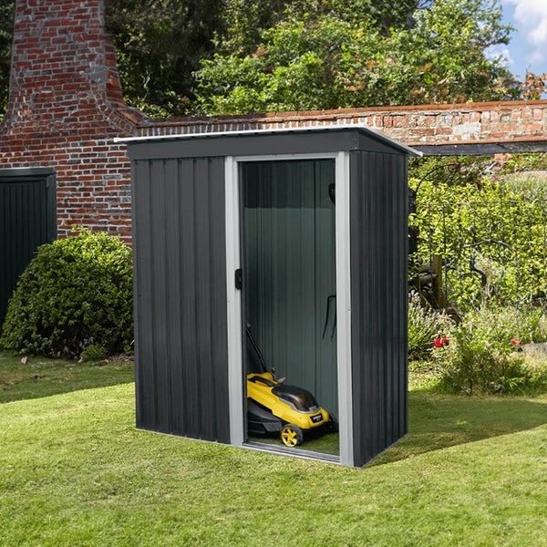 Home Deluxe - Geräteschuppen BOHIO - Größe: XS - Maße 89 cm x 163 cm x 182 cm, Raumfläche 1,2 m² I Gerätehaus Gartenschuppen Gartenschrank