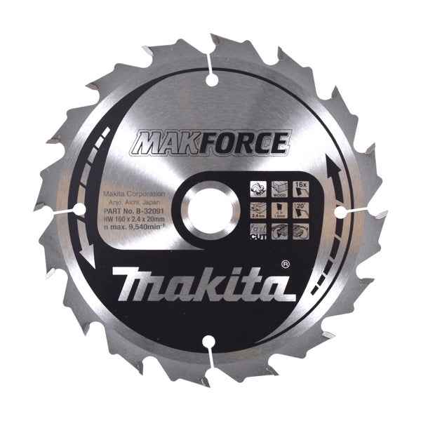 Makita MAKFORCE Sägeblatt 160x20x16Z - B-32091