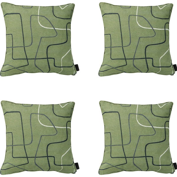 Dekokissen Joah Salbei - Ca. 50x50 cm - 4er-Set