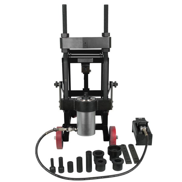 KS TOOLS Achsschenkelbolzen-Presse 75t mit Hülsen-Satz 29tlg. - 460.3620