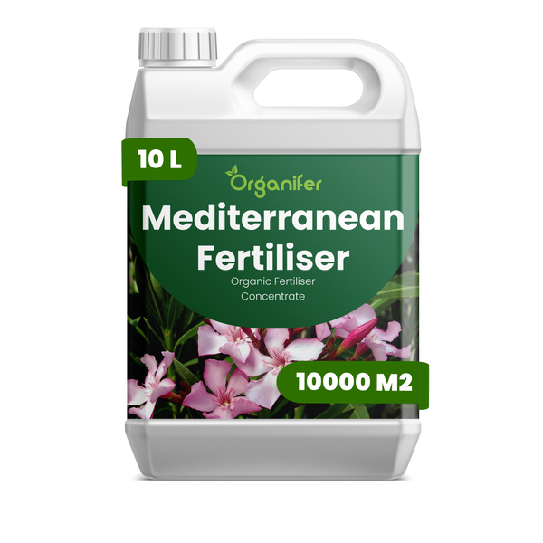 Organifer Mediterraner Dünger 10 Liter organisches Düngerkonzentrat für 10000 Quadratmeter.
