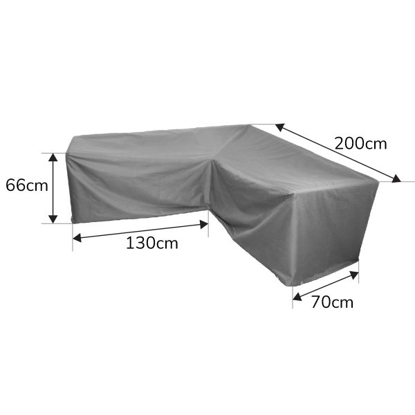 PegasoMarine Schutzhülle 200x200x66 cm für Lounge-Ecke Wetterfeste Abdeckung für Gartenmöbel