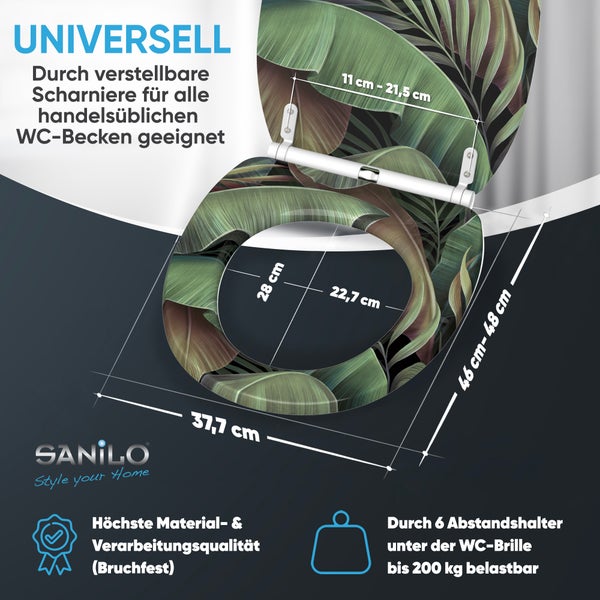 WC-Sitz mit Absenkautomatik & Top Fix Jungle