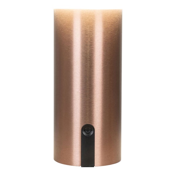 Soham Outdoor Lampe LED wiederaufladbar weiß, Kupfer Dekor. 15 X 15 X 22 cm