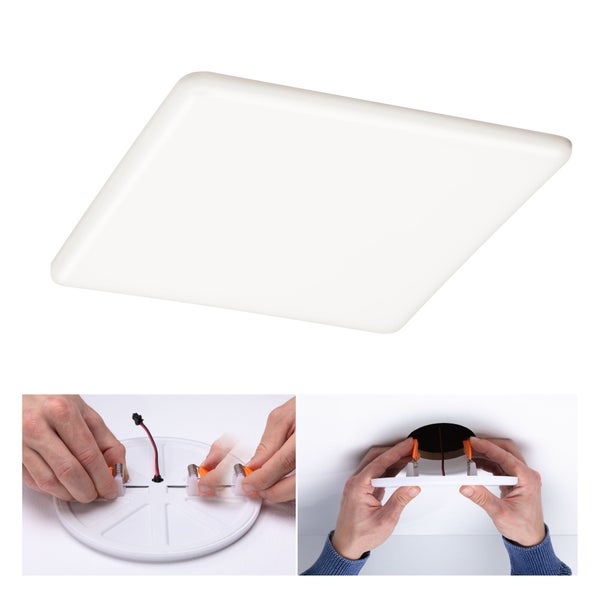 VariFit LED Einbaupanel 3-Step-Dim Veluna IP44 eckig 215x215mm 22W 1700lm 4000K Satin dimmbar