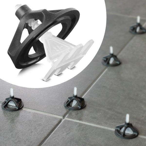 Fliesen Nivelliersystem zur gleichmäßigen Verlegung von Fliesen