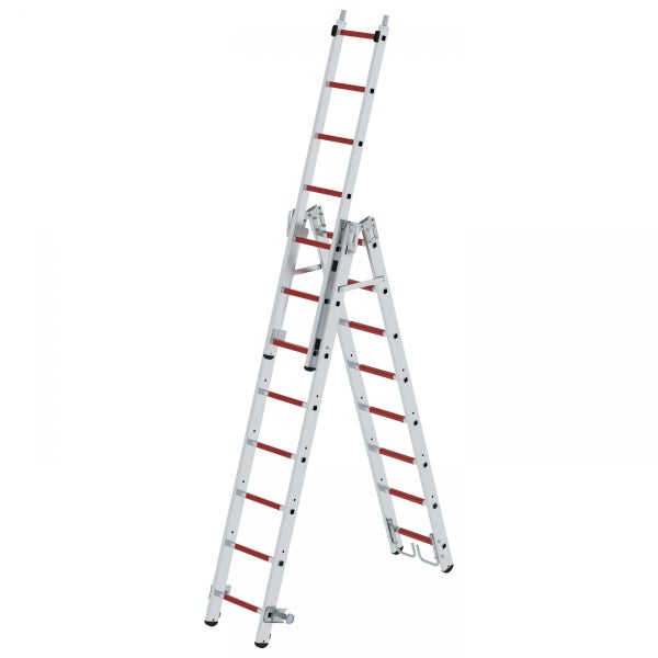 Mehrzweckleiter aus Aluminium im A-Stand