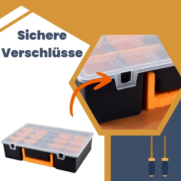 Sortimentskasten Sortimentskoffer Sortier Kleinteile Organizer Magazin Angel Box