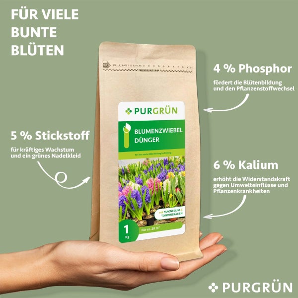 Purgrün Blumenzwiebel-Dünger 1 kg