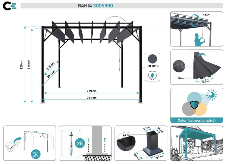 BBQ Nerd Schmortopf mit Deckel auf Holzuntergrund