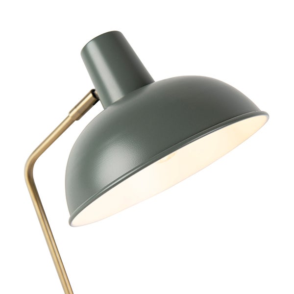 Graue Schreibtischlampe mit Metallgestell