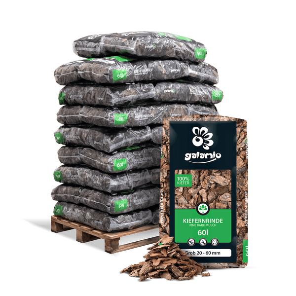 Galamio Rindenmulch Kiefer Grob 60l x 26 Sack 1560l Palette