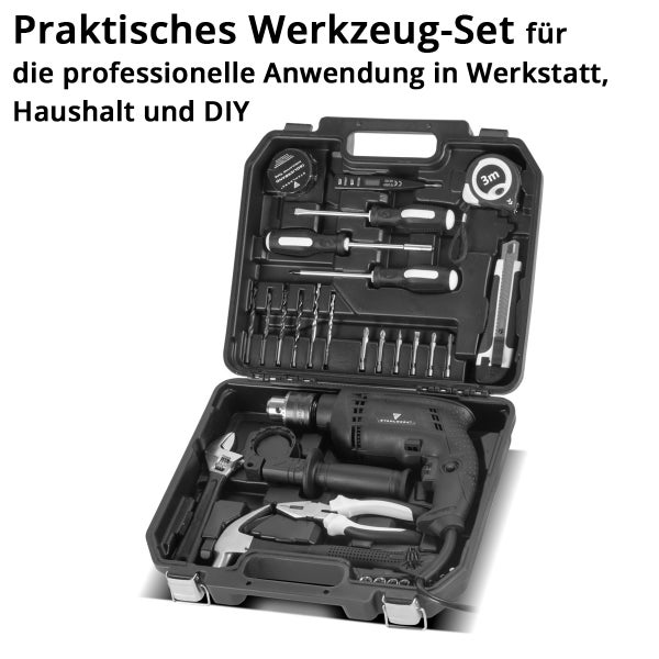 Heimwerker Set DTS-33 ST Werkzeugkasten mit 32-teiligem Werkzeug Set