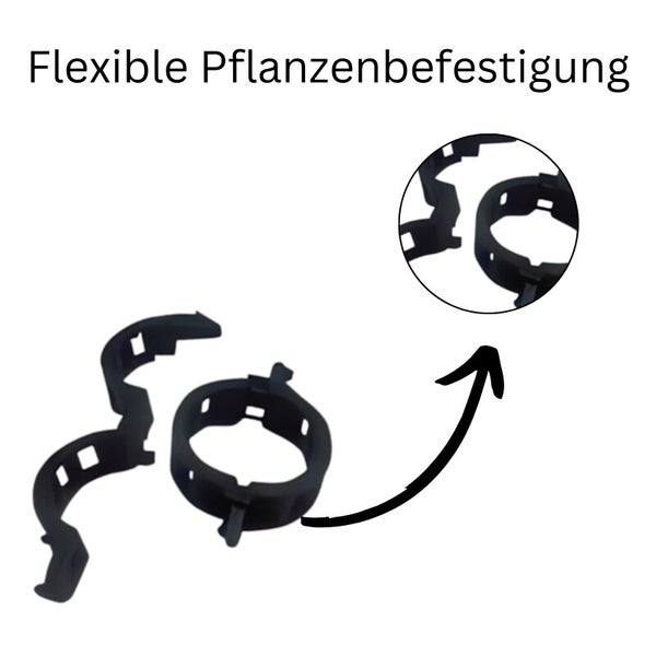 Mentor Clip 3,5 mm x 5 m – 100 Stück Pflanzenstützen für stabiles, flexibles und langlebiges Pflanzenwachstum im Garten & Balkon