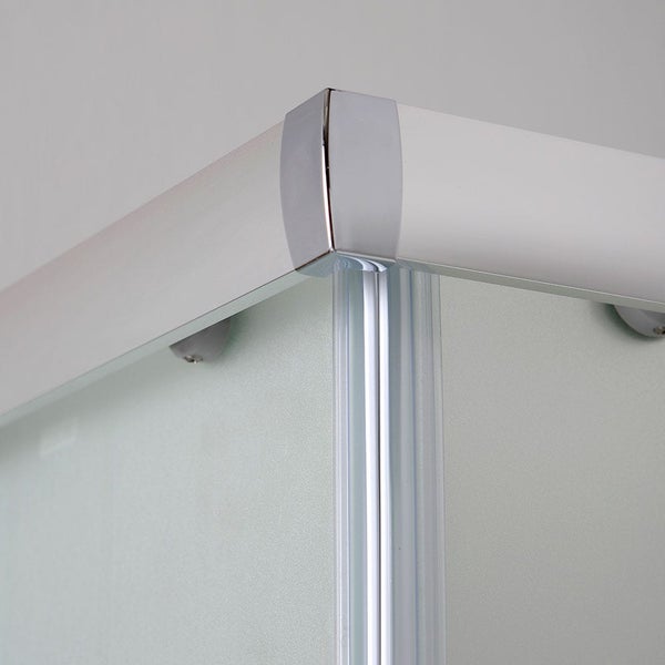 Duschkabine mit Eckeinstieg - satiniertes Glas 6 mm – vollgerahmt | Giada